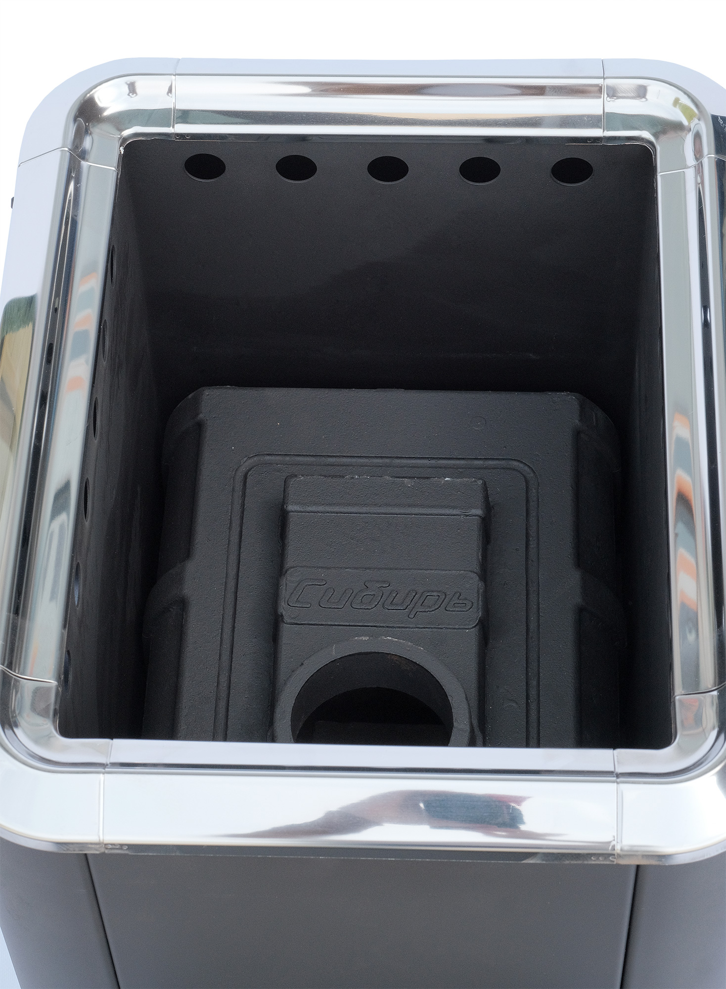 Фото товара Печь банная НМК Сибирь 18 универсальная чугунная дверка (конвекционная). Изображение №2