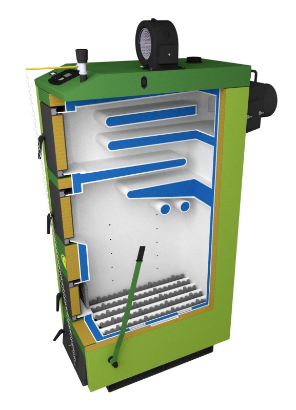 Твердотопливный котел SAS UWT 200
